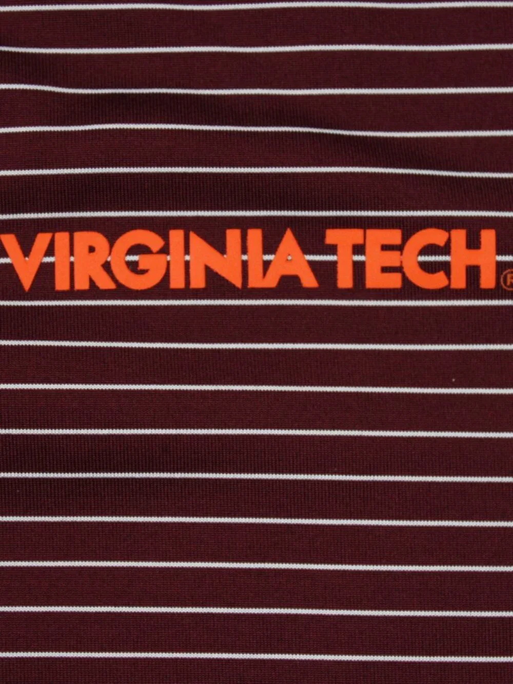 Nike Virginia Tech Hokies Polo Shirt Mens Large Red Dri-Fit Poly Short Sleeve